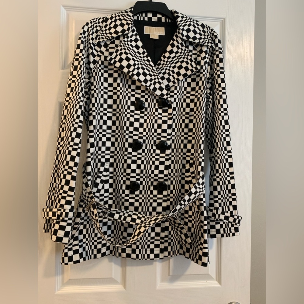 Michael kors raincoat, size l, 80’ pattern